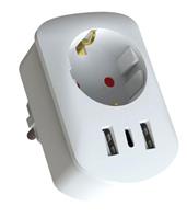 Сетевой Адаптер Ritmix rm-012c белый 