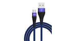 Кабель Tfn microusb forza 1.0m blue-bk cfzmicusb1mbl