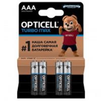 Батарейки OPTICELL Turbo Max AAA 4шт, КИТАЙ, код 0730800017, штрихкод 465054025046, артикул 6053004