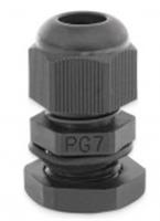 Сальник PG 7 диаметр проводника 2,5-7мм IP68, черный 4шт Dori 52252, Китай, код 05503060034, штрихкод 466028445225