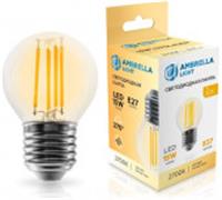 Лампа 15W Filament 451523 LED G45 15W E27 2700K 220-240V, Китай, код 05103060203, штрихкод 465030461989, артикул 451523