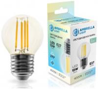 Лампа 15W Filament 451524 LED G45 15W E27 4000K 220-240V, Китай, код 05103060204, штрихкод 465030461990, артикул 451524