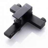 Смеситель для ванны с коротким изливом с душем (комплект) Knotlor Kn-22/Bl, Китай, код 0222400011, штрихкод 793013983184