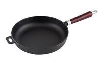 Сковорода Mallony cif26-w чугунная с деревянной ручкой 26 см 