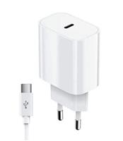 Зарядное Устройство Olmio сзу 20w, type-c, pd, +type-c cable, white, 46397 