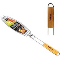 Решетка для гриля,барбекю 36х12,5см LaDina 40013 для рыбы (24)