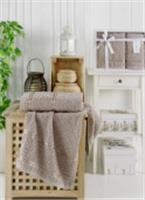 Комплект полотенец Philippus махровых жакард в коробке (50x90/70х140) 2 шт E927 Mottya (серый), Турция, код 01207051020, штрихкод 868048036900, артикул 10809