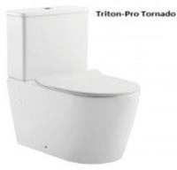 Унитаз напольный Triton-Pro Tornado Silva TR-SL-2660, сиденье, фурнитура, Китай, код 0210200259, артикул Щ0000072796