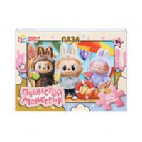 405167 Пушистый монстрик. Пазлы в коробке 60 деталей. 190х141х35 мм. Умные игры в кор.24шт, Россия, код 82001062159, штрихкод 463039505517, артикул 4630395055178