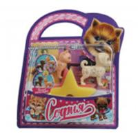 394520 Аксессуары для кукол 29 см 2 питомца с пятнами с акс для Софии, блистер КАРАПУЗ в кор.36шт, Китай, код 83502040403, штрихкод 468010792464, артикул PET-CDS-S-BB (36)