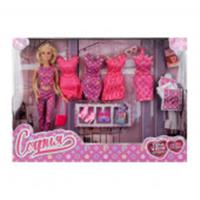 395587 Кукла 29см София, руки и ноги сгиб., одежда, акс., кор. КАРАПУЗ в кор.18шт, Китай, код 83502040410, штрихкод 463039500338, артикул DRESSFW2-S-BB-WOD