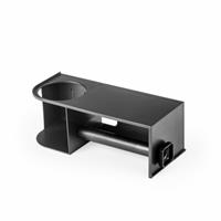 Держатель для туалетной бумаги с полкой черный М9110 (12)