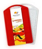 Доска разделочная 200х310 В клеточку цветная М203Ц (75)