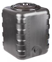 Бак для душа пластиковый 150л М6463 квадратный черный (2)