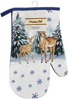 Рукавица кухонная МТ001001 27см Олени в зимнем лесу
