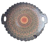 Блюдо керамическое Ляган 42см 80206-25 с ручками (10)