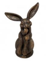Садовая фигура «Заяц Огюст» (бронза) Ф268б, Россия, код 41803020504, штрихкод 462713470551, артикул