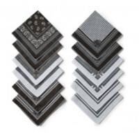 Платки носовые мужские Этель 30*30 см, (12 шт,) цв.черный, рис. МИКС 100% хл 4564365, Россия, код 0121101777, штрихкод 690004564365, артикул 4564365
