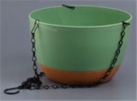 Кашпо для цветов d=24см h=15см подвесное на цепи, зеленый арт.2024-3273 Код274473, Китай, код 01315070032, штрихкод 468046622674, артикул 274473