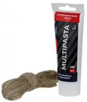 Комплект паста уплотнительная универсальная (вода, газ, 70 гр) MULTIPASTA + лён Premium, МР, туба, Россия, код 02902010615, штрихкод 468024010669, артикул ИС.131744