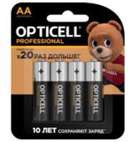Батарейки OPTICELL Professional AA 4шт, КИТАЙ, код 0730800007, штрихкод 691133237574, артикул 5052001