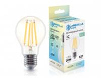 Лампа светодиодная Filament 602014 LED A60 20W IC E27 4000K 220-240V, Китай, код 05103010288, штрихкод 465030461986, артикул 602014