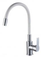 Смеситель для кухонной мойки с гибким изливом RUSH Siple Ма, Китай, код 0222100206, штрихкод 465675781064, артикул SI7335-60White