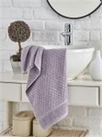 Полотенце DO&CO махра жаккард 70х140 (1/1) Hilton лиловый, Турция, код 01207010645, штрихкод 868166300310, артикул 12025