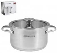 Кастрюля 2,2л Mono Chrome 18х10,5см 304 сталь 038189, Китай, код 35001010165, штрихкод 462953021333, артикул GR02-D-18