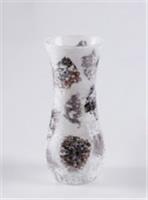 Ваза для цветов «Арианна», туман, волна, h=26 см, стекло 10921275, Россия, код 41817050497, штрихкод 467376672068, артикул 10921275