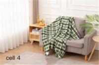 Плед флис диз. cell 4 (100х150), Россия, код 01204050109, штрихкод 465783977127