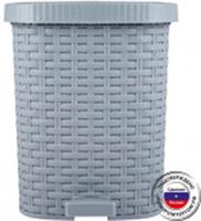 Контейнер для мусора 12л Артлайн с педалью с вкладышем Серый С48805, Россия, код 40502040061, штрихкод 460153248805, артикул 4348805