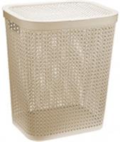 Корзина для белья 55л 440х355х520мм Пирула Латте М2615, Россия, код 40502040056, штрихкод 460519603675