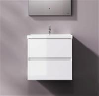 Тумба M9XFHX0602WG Above, с раковиной, подвесная, 2 ящика, 60 см, белый глянец, ГЕРМАНИЯ, код 0250001766, штрихкод 405134315459, артикул M9XFHX0602WG