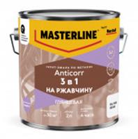 Грунт-эмаль Masterline Anticorr 3 в 1 RAL9003 Белая 2л, РОССИЯ, код 0410125064, штрихкод 464029429585, артикул 50037630