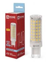 Лампа светодиодная LED-JCD 12Вт 230В G9 6500К 1140Лм IN HOME, Китай, код 05103090065, штрихкод 469061206033, артикул 4690612060330
