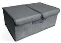 Коробка для хранения 50x30x20 ГРАФИТ с крышкой, КИТАЙ, код 4190100648, штрихкод 460378304625, артикул Д70302.23