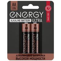 Батарейка алкалиновая Energy Ultra LR6/2B AA 2шт 104403 (10)